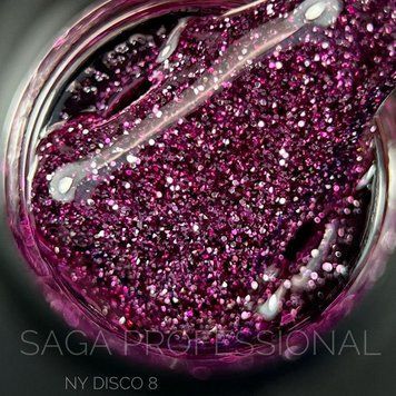 Гель-лак світловідбиваючий Saga NY Disco 08, 9 мл N667708 фото