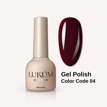 Гель-лак для ногтей Lukum Color Code 04, 10 мл 18522 фото