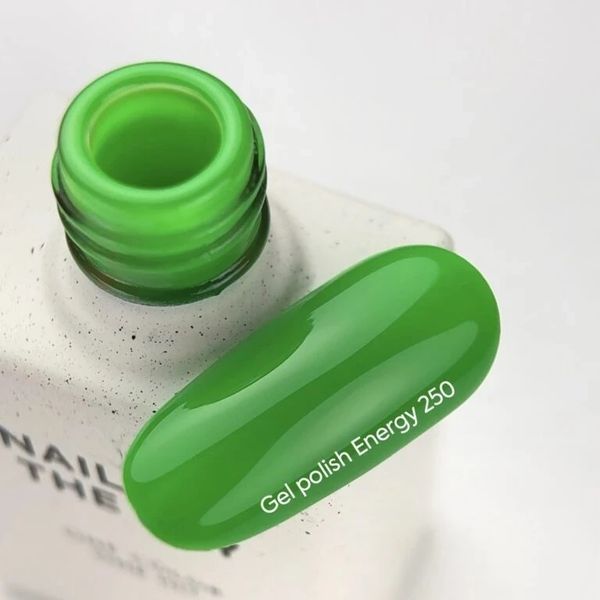 Гель&ndash;лак для нігтів NAILSOFTHEDAY Energy 250 &mdash; яскраво-зелений, що перекривається в один шар, 10 мл 06476 фото