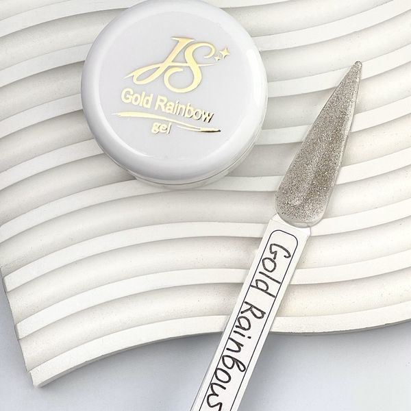 Гель для нарощування нігтів JS Gold Rainbow Reflective, 50 г N0067123 фото