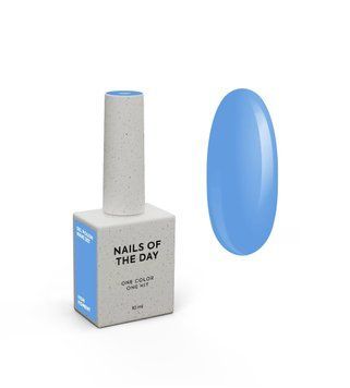 Гель&ndash;лак для ногтей NAILSOFTHEDAY Wave 307 &ndash; голубой, перекрывающийся в один слой, 10 мл 06479 фото