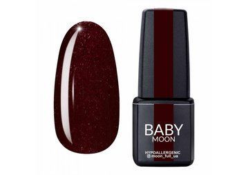 Гель-лак Baby Moon Full Dance Diamond №010 шоколадно-вишневий із дрібним шимером, 6мл. 7751 фото