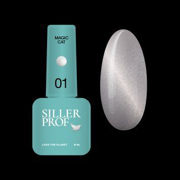 Гель-лак Siller Magic Cat Gel Polish №01, 8 мл MG01 фото
