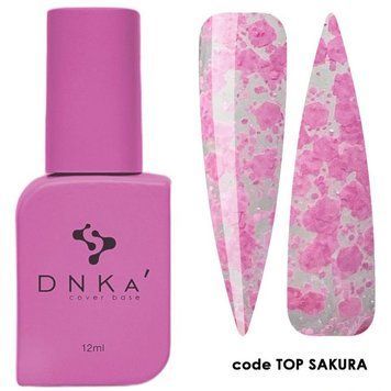 Финишное покрытие для ногтей DNKa&rsquo; Top Sakura, 12 мл TSAD12 фото