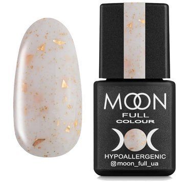 Каучуковая база для ногтей с поталью Moon Full Leaf Rubber Base №01 76661 фото