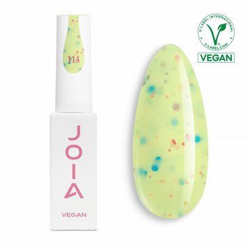 Гель-лак для нігтів JOIA vegan №114 Lemon juice, yellow, 6 мл 3114 фото