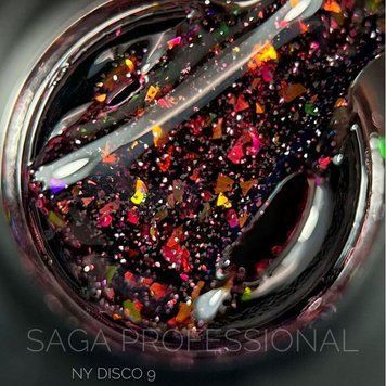 Гель-лак світловідбиваючий Saga NY Disco 09, 9 мл N667709 фото