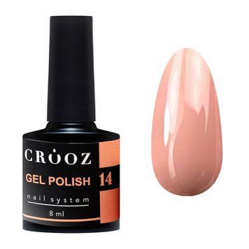 Гель-лак для ногтей Crooz 14 бежево-коричневый с легким розовым подтоном 8 мл N008014 фото
