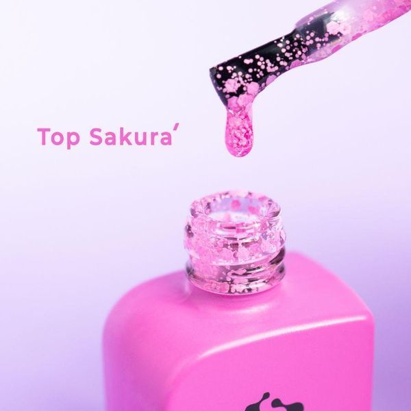 Фінішне покриття для нігтів DNKa&rsquo; Top Sakura, 12 мл TSAD12 фото
