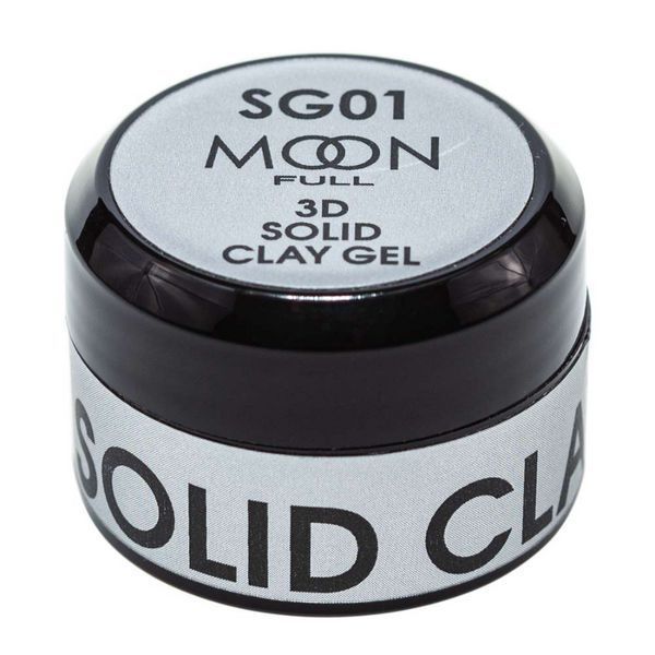 Гель &ndash; пластилин для дизайна ногтей Moon Full 3d Solid Glay Gel SC01, 5мл 590512 фото