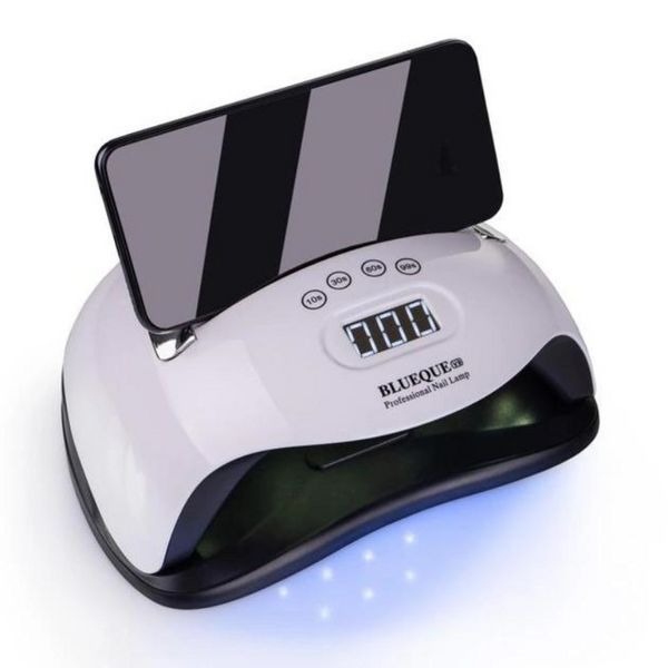 Лампа UV LED SUN BQ-V9 168W (з підставкою для телефону) N8458763 фото