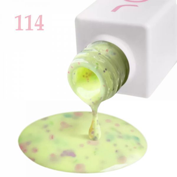 Гель-лак для нігтів JOIA vegan №114 Lemon juice, yellow, 6 мл 3114 фото