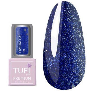 Гель-лак TUFI profi PREMIUM Crystal Cat 19 ультрамарин 8 мл 0173910 фото