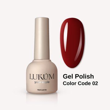 Гель-лак для ногтей Lukum Color Code 02, 10 мл 18508 фото