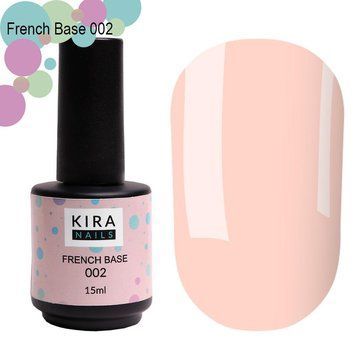 База для ногтей Kira Nails French Base 002 (нежно-розовый), 15 мл N01689 фото
