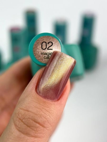Гель-лак Siller Magic Cat Gel Polish №02, 8 мл MG02 фото