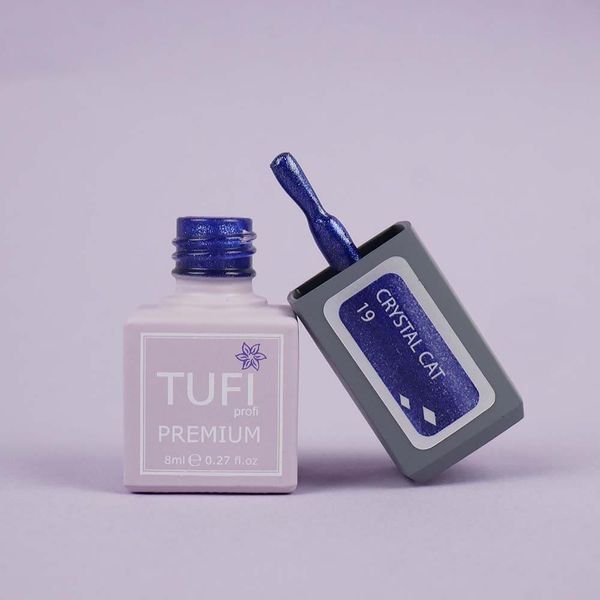 Гель-лак TUFI profi PREMIUM Crystal Cat 19 ультрамарин 8 мл 0173910 фото