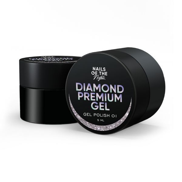 NAILSOFTHENIGHT Diamond Premium 01 &ndash; серебряный гель лак с металлической поталью, 5 мл 482434307 фото