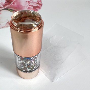 Набор для стемпинга 2 пластины и штамп со стразами N7798 фото