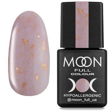 Каучуковая база для ногтей с поталью Moon Full Leaf Rubber Base №03 76663 фото