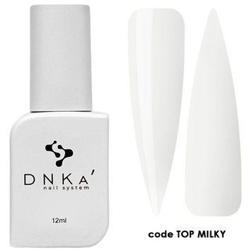 Финишное покрытие для ногтей молочное DNKa&rsquo; Top Milky, 12 мл TMID12 фото
