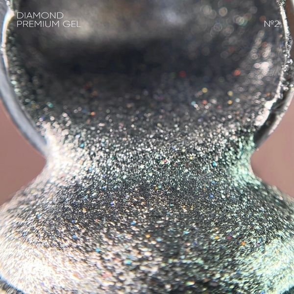 NAILSOFTHENIGHT Diamond Premium 02 &mdash; срібний голографік гель лак з металевою поталью, 5 мл 402434307 фото