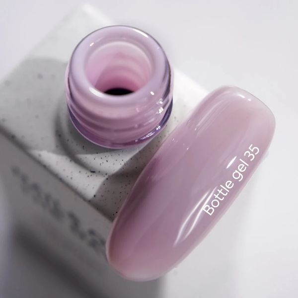 Гель для ногтей NAILSOFTHEDAY Bottle gel 35 &ndash; пыльно-лиловый сверхпрочный гель для укрепления ногтей, 10 мл 23534 фото