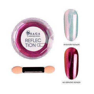 Втирка зеркальная для ногтей Saga Professional Reflection №06, 0.5 г N45906 фото