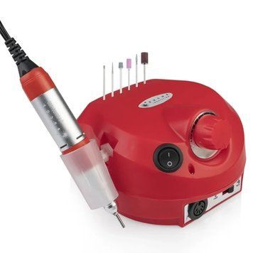 Фрезер для маникюра BUCOS Nail Drill ZS-601 PRO RED на 45 Вт. и 35 000 об. (+6 фрез в подарок) N11056 фото