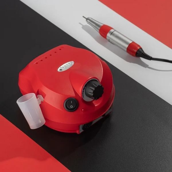Фрезер для манікюру BUCOS Nail Drill ZS-601 PRO RED на 45 Вт. та 35 000 об. (+6 фрез у подарунок) N11056 фото