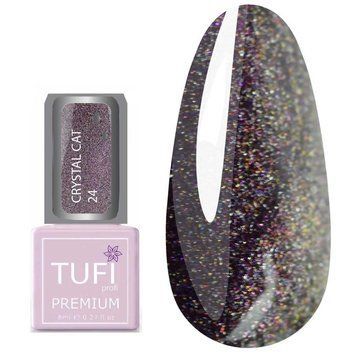 Гель-лак TUFI profi PREMIUM Crystal Cat 24 гранат голографик 8 мл 0173917 фото
