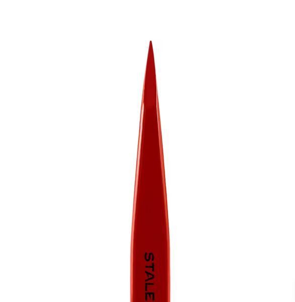 Пинцет для бровей STALEKS PRO EXPERT 11 TYPE 5 Red TE-11/5r фото