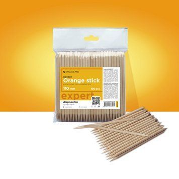 Апельсиновые палочки STALEKS PRO для маникюра, деревянные 110 mm (100 шт) DOS-30/100 фото