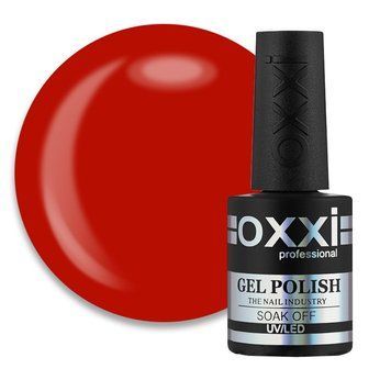 Гель-лак Oxxi Professional 002 красный эмаль, 10 мл RE002 фото