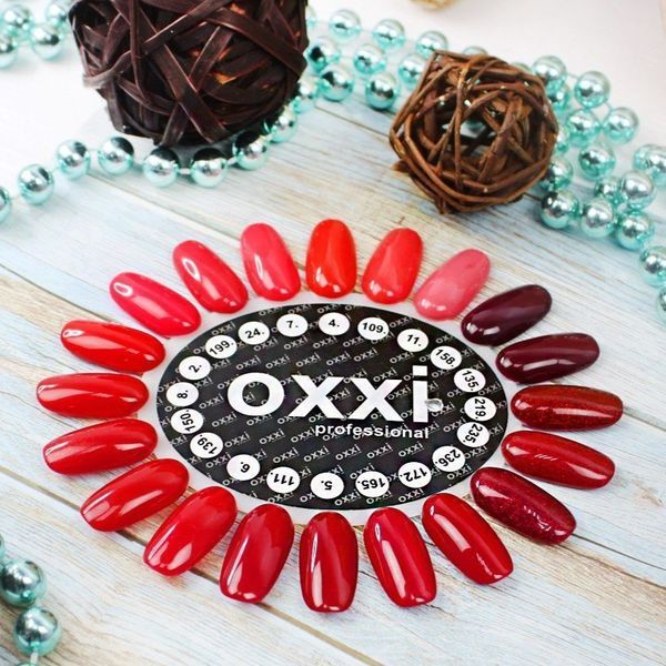 Гель-лак Oxxi Professional 002 красный эмаль, 10 мл RE002 фото