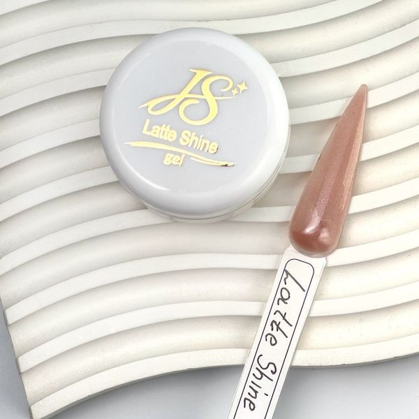Гель для наращивания ногтей JS Latte Shine, 50 г N006753 фото