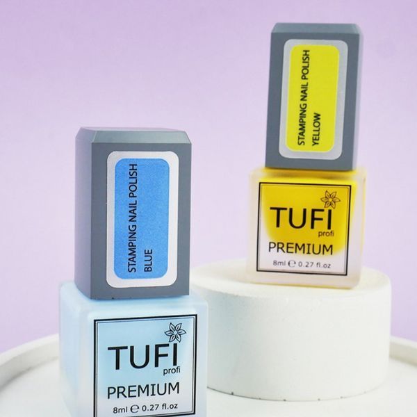Лак для стемпінгу TUFI profi PREMIUM Stamping блакитний 8 мл 0295877 фото