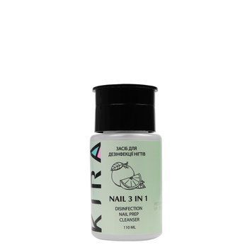 Средство 3в1 Kira Nails для снятия липкого слоя, дезинфекции и обезжиривания, 110 мл 904004 фото