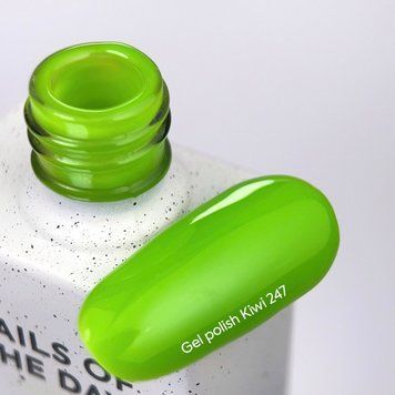 Гель лак NAILSOFTHEDAY Kiwi - неоново-зеленый, 10 мл 5574247 фото