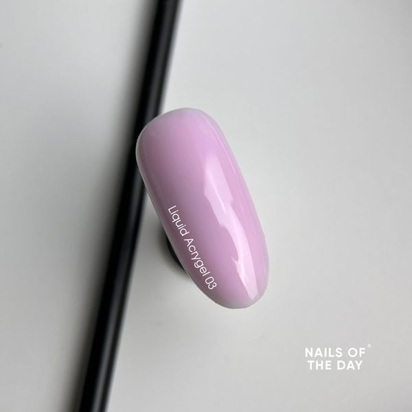 NAILSOFTHEDAY Liquid Acrygel 03 &mdash; нежно-розовый жидкий акригель новой формулы для ногтей, 15 мл 185400703 фото