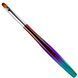 Пензлик для гелю овал MART "OVAL" №8 (rainbow) N965432 фото