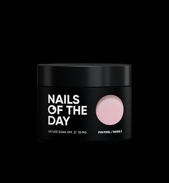 NAILSOFTHEDAY Polygel nude 02 - Полигель нежный нюд мелкозернистый, 30 мл 324544332 фото