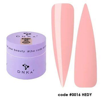 Гель для нарощування нігтів DNKa' Builder Gel 16 Hedy, 15 мл BGD16-15 фото