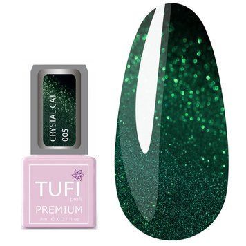Гель-лак TUFI profi PREMIUM Crystal Cat 05 изумруд 8 мл 0100512 фото