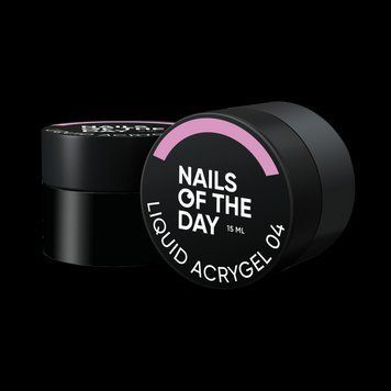 NAILSOFTHEDAY Liquid Acrygel 04 &mdash; рожевий рідкий акригель нової формули для нігтів, 15 мл 185400704 фото