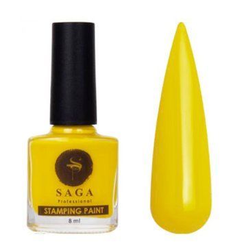Лак для стемпинга Saga Stamping paint №8, 8 мл (желтый) N015883 фото