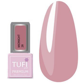 Гель-лак TUFI profi PREMIUM Midnight 28 серебристо-розовый, 8мл 0121266 фото