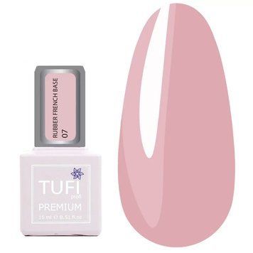 База для ногтей TUFI profi PREMIUM Rubber French Base 007 вишня, 15 мл 227143 фото