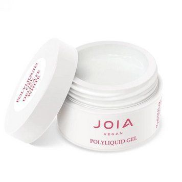 Жидкий полигель PolyLiquid Gel JOIA vegan Delicate White, 15 мл N2411 фото