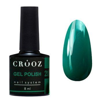 Гель-лак для ногтей Crooz 21 классический зеленый 8 мл N008021 фото